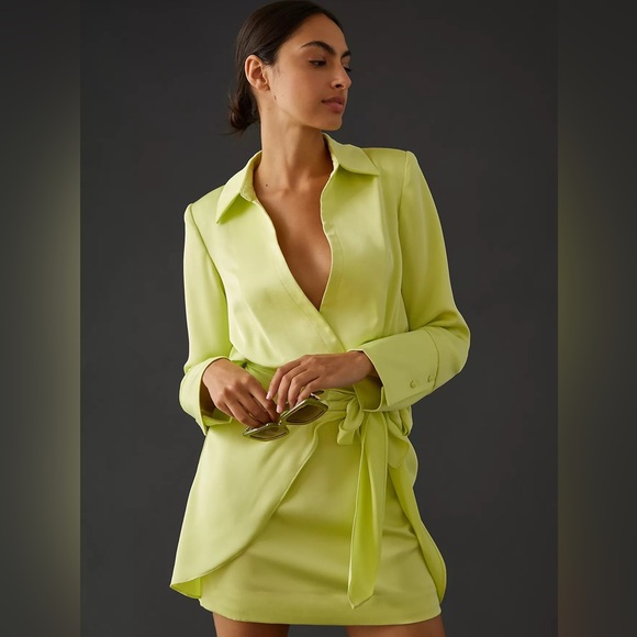 Anthropologie MISHA Tie-Front Mini Blazer Dress - Picture 3 of 15